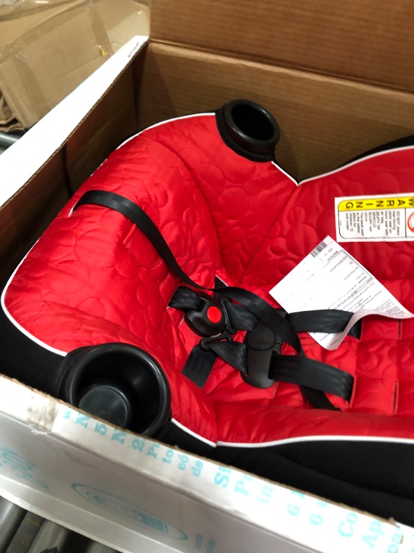 Photo 4 of Disney Baby Onlook 2-in-1 Convertible Car Seat, Rear-Facing 5-40 pounds and Forward-Facing 22-40 pounds and up to 43 inches, Mouseketeer Mickey