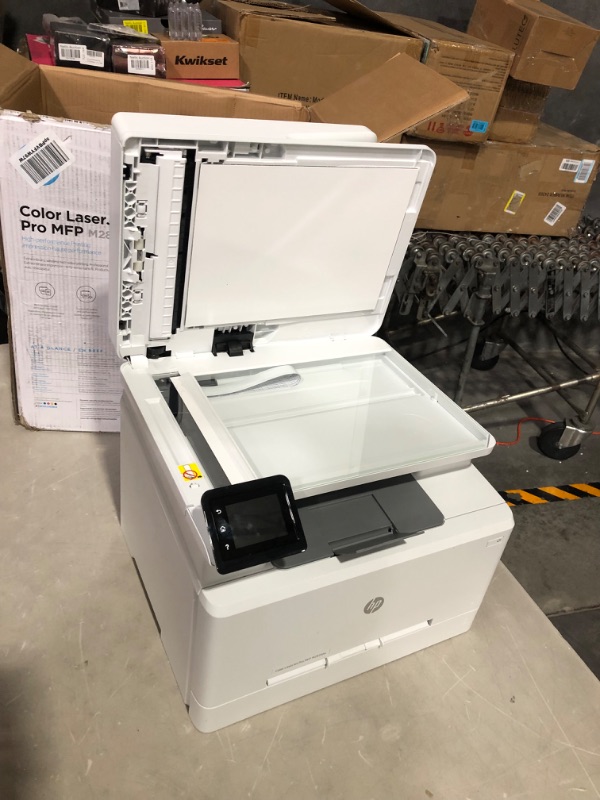 Photo 9 of HP Color LaserJet Pro M283fdw Wireless All-in-One Laser Printer, Remote Mobile Print, Scan & Copy, Duplex Printing, Works with Alexa (7KW75A), White