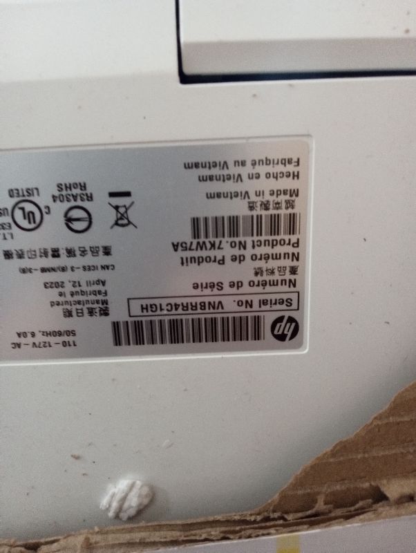 Photo 4 of NO INKED (USED AND FOR PARTS ONLY) HP Color LaserJet Pro M283fdw Wireless All-in-One Laser Printer, Remote Mobile Print, Scan & Copy, Duplex Printing, Works with Alexa (7KW75A), White