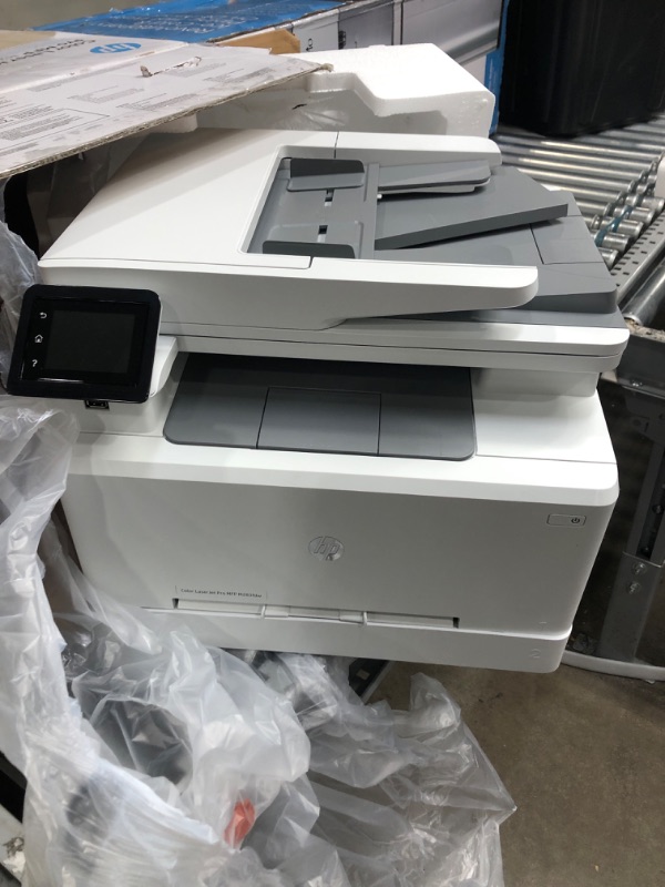 Photo 2 of HP Color LaserJet Pro M283fdw Wireless All-in-One Laser Printer, Remote Mobile Print, Scan & Copy, Duplex Printing, Works with Alexa (7KW75A), White