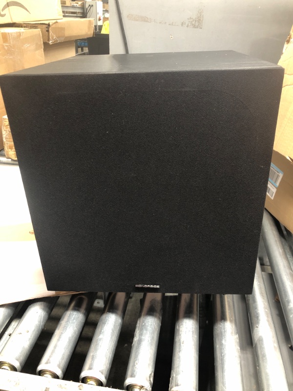 Photo 2 of Monoprice 12 Inch 150 Watt Powered Subwoofer, Black (109723)