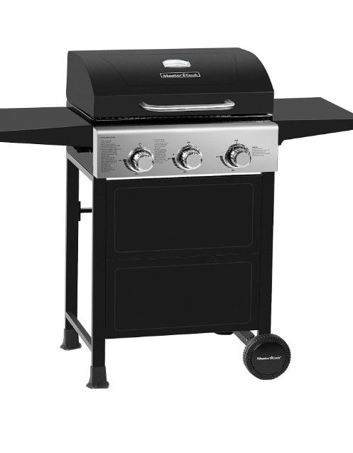 Photo 1 of ***********UNKNOWN IF COMPLETE*******MASTER COOK Classic Liquid Propane Gas Grill, 3 Bunner with Folding Table, Black
