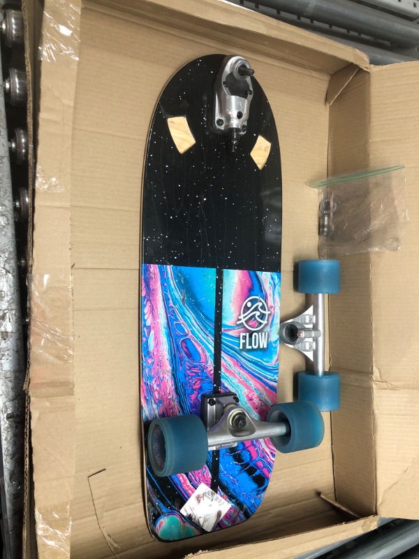 Photo 2 of *********damaged trucks*********FLOW Surf Skates Cruiser Skateboard with Carving Truck
