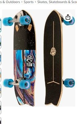 Photo 1 of *********damaged trucks*********FLOW Surf Skates Cruiser Skateboard with Carving Truck
