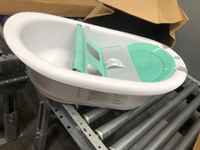 Photo 3 of 4-in-1 Grow-with-Me Bath Tub by Frida Baby Transforms Infant Bathtub to Toddler Bath Seat with Backrest for Assisted Sitting in Tub