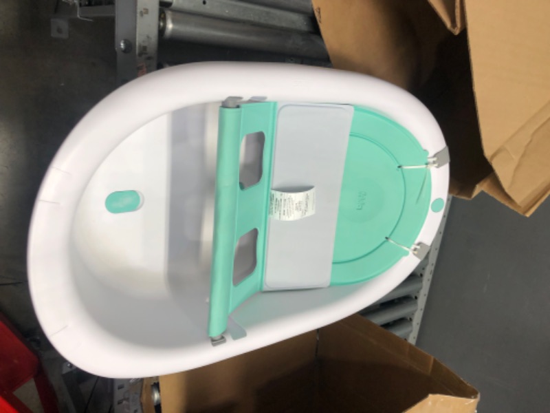 Photo 2 of 4-in-1 Grow-with-Me Bath Tub by Frida Baby Transforms Infant Bathtub to Toddler Bath Seat with Backrest for Assisted Sitting in Tub