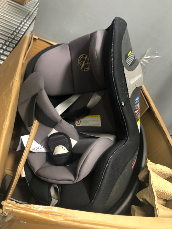 Photo 2 of CYBEX Sirona S with SensorSafe, Convertible Car Seat, 360° Rotating Seat, Rear-Facing or Forward-Facing Car Seat, Easy Installation, SensorSafe Chest Clip, Instant Safety Alerts, Premium Black Car Seat Pepper Black