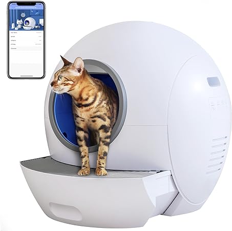 Photo 1 of **USED**
ELS PET Self Cleaning Cat Litter Box, No Scooping Automatic Litter Box with APP Control, Smart Monitor/Safety Protection/Odorless, Extra Large for Multiple Cats