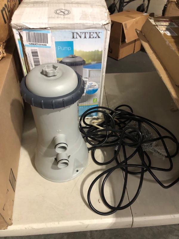 Photo 2 of **PARTS** INTEX 28637EG C1000 Krystal Clear Cartridge Filter Pump for Above Ground Pools