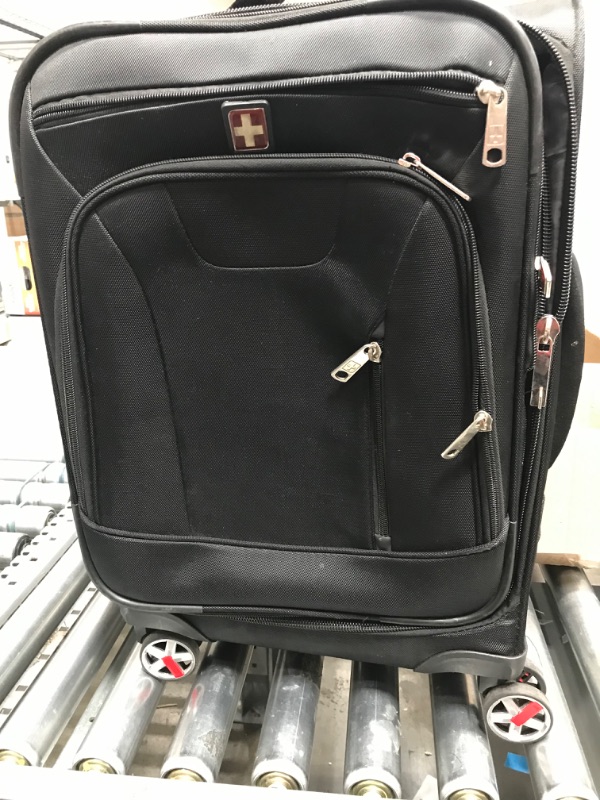 Photo 2 of 
SwissGear Sion Softside Expandable Roller Luggage, Black, Checked-Medium 25-Inch
Size:Checked-Medium 25-Inch
Color:Black