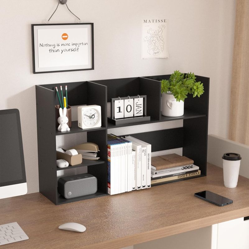 Photo 1 of Jerry & Maggie Extra Large Desk Organizer Shelves for Office Organization, Multi Units Storage Rack Home Office Accessories, Office Must Haves Desk...
Color:Black