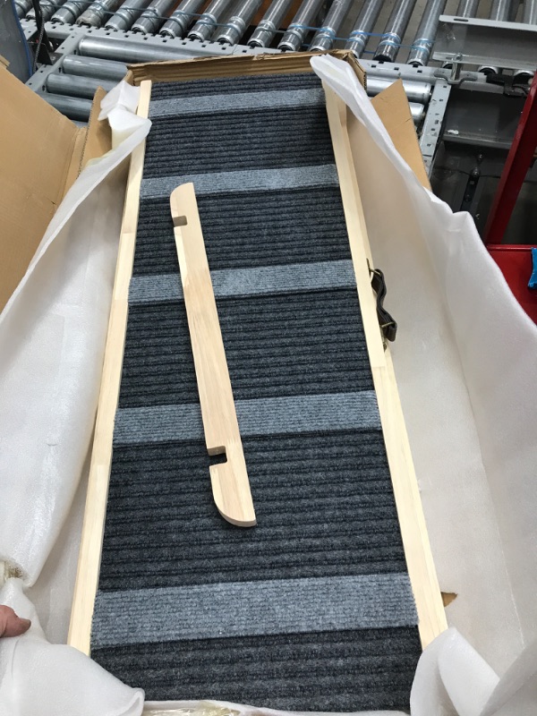 Photo 2 of Adjustable Dog Ramp for Bed, 6 Height Wooden Pet Ramp for Small Large Dogs Cats Get on Beds Couch, Folding Dog Ramp for Car Truck SUV, 200Lbs Capacity 41.3''L x 15.74''W x 3.74''H