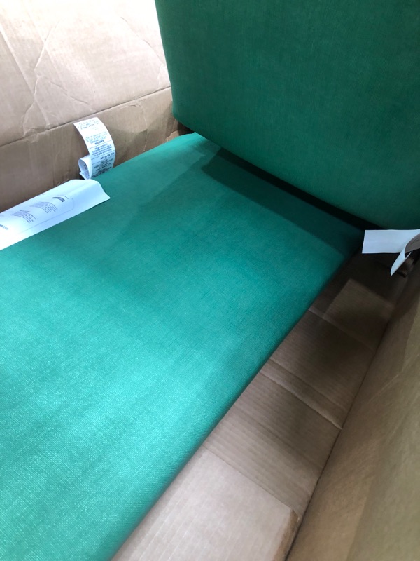 Photo 2 of 2 Pack of Arden Selections Outdoor Bench Cushion 17 x 46, Moss Green Leala 17 x 46 Standard Bench Moss Green Leala