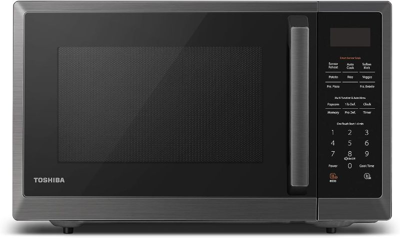 Photo 1 of 
TOSHIBA ML2-EM12EA(BS) Countertop Microwave Oven With Stylish Design As Kitchen Essentials, Smart Sensor, ECO Mode & Mute Function, 1.2 Cu Ft With 12...
Style:1.2 Cu.Ft.-Smart Sensor