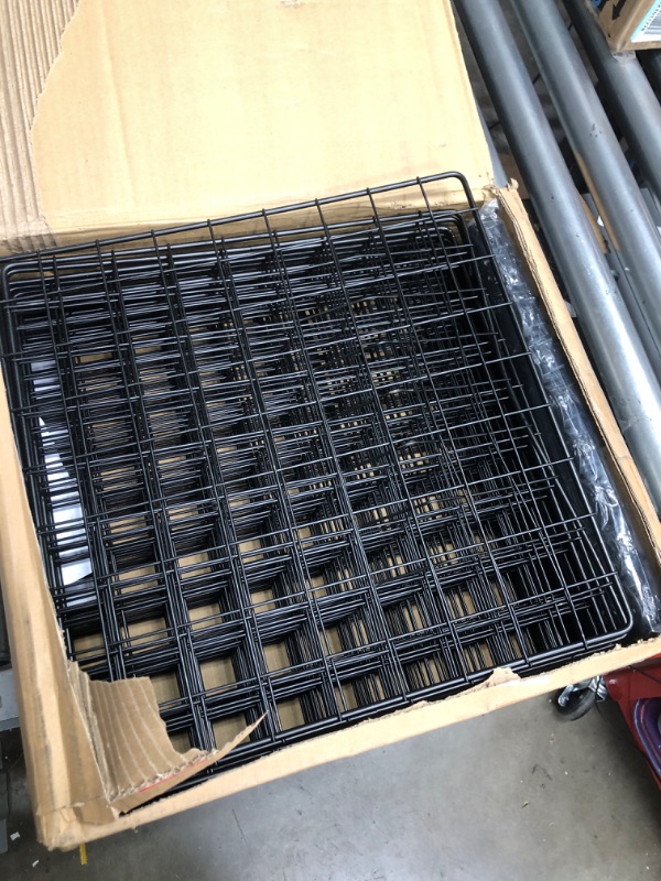 Photo 2 of 
Amazon Basics 6 Cube Wire Grid Storage Shelves, Stackable Cubes, Black, 14"D x 14"W x 14"H
Size:6 Cube
Color:Black
Number of Items:1