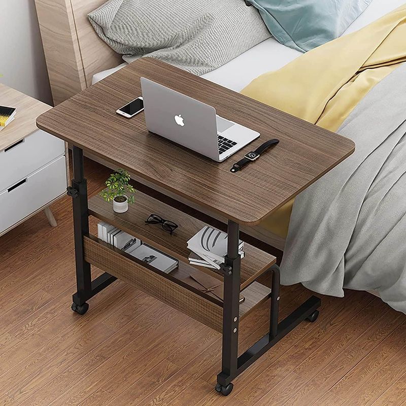 Photo 1 of 
Top Color is Different ***Adjustable Table Student Computer Desk Portable Home Office Furniture Small Spaces Sofa Bedroom Bedside Learn Play Game Desk on Wheels Movable with Storage...
Color:Brown