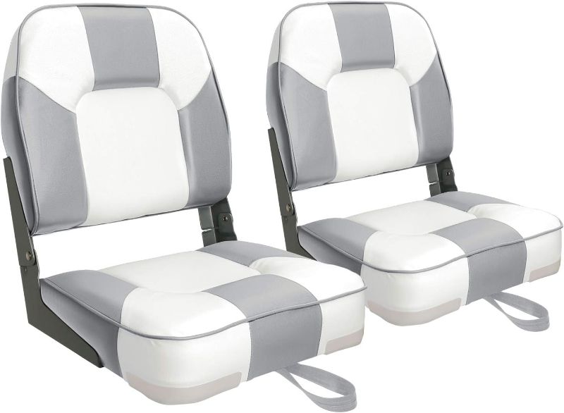 Photo 1 of **INCOMPLETE**Leader Accessories A Pair of New Low Back Folding Boat Seats(2 seats)
