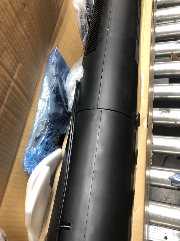 Photo 2 of HOLMES 42" Digital Tower Fan with Accent Light, ClearRead Display, High/Low Brightness Level, 80° Oscillation, 5 Speeds, 4 Modes, 8-Hour Timer, Home, Bedroom or Office, Remote Control, Matte Black Black 42 Inch Digital/Accent Light