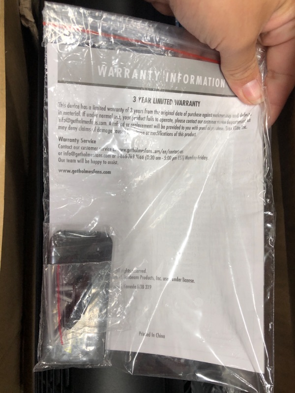 Photo 1 of HOLMES 42" Digital Tower Fan with Accent Light, ClearRead Display, High/Low Brightness Level, 80° Oscillation, 5 Speeds, 4 Modes, 8-Hour Timer, Home, Bedroom or Office, Remote Control, Matte Black Black 42 Inch Digital/Accent Light