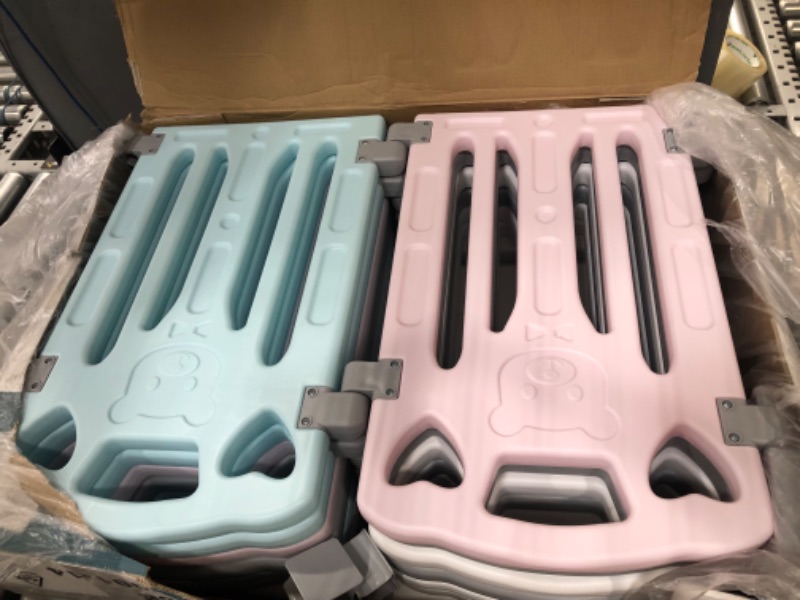 Photo 1 of Baby playpen Baby Play Pen playpen Kids Activity Centre Safety Play Yard Home Indoor Outdoor New Pen (Macarons Classic Set 14 Panel)