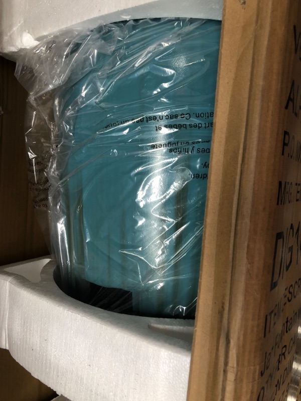 Photo 1 of Alpine Corporation DIG100XS w/LED Light Water Jar Fountain, 32 Inch Tall, Turquoise
