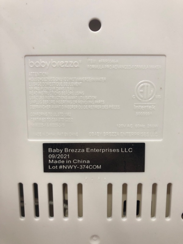 Photo 5 of * See Notes * Baby Brezza Formula Pro Advanced Formula Dispenser Machine - Automatically Mix a Warm Formula Bottle Instantly - Easily Make Bottle with Automatic Powder Blending