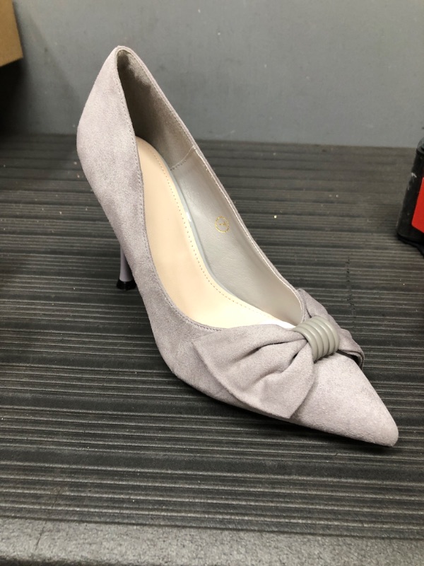 Photo 1 of Coutgo Womens High Heels Pointed Toe Bowkont Slip on Dress Pumps Shoes Size 7