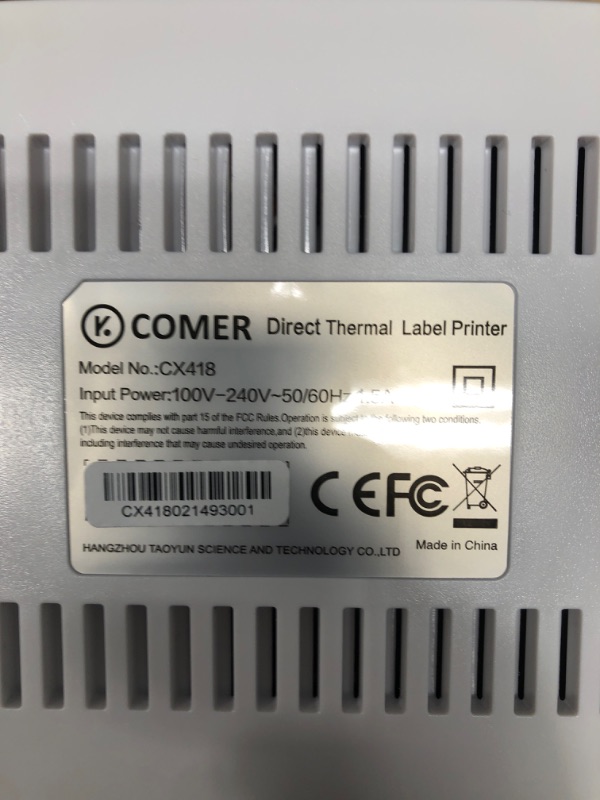 Photo 4 of K Comer Shipping Label Printer 150mm/s High-Speed 4x6 Direct Thermal Label Printing for Shipment Package 1-Click Setup on Windows/Mac,Label Maker Compatible with Amazon, Ebay, Shopify, FedEx,USPS,Etsy BASIC VERSION