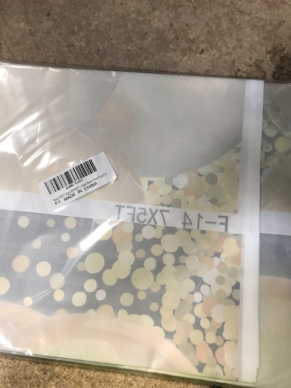 Photo 2 of Alltten 7X5FT Happy Birthday Party Backdrops Black and Gold Glitter Bokeh Sequin Spots Photography Background Baby Shower Party Decorations for Men Women Boys Girls Decoration Banner Photo Props F14