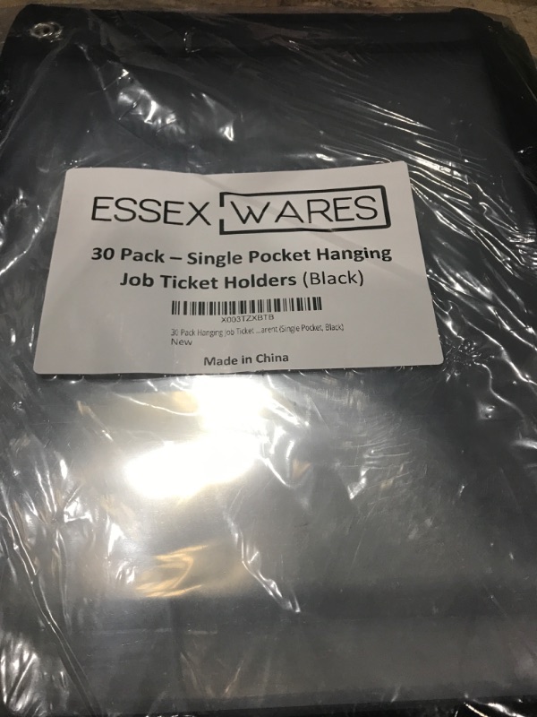 Photo 2 of 30 Pack Dry Erase Pockets – Black – by Essex Wares – for Teacher Lessons in a Classroom or for Use at Your Home or Office – 10” x 13.5” - Fits Standard Paper
