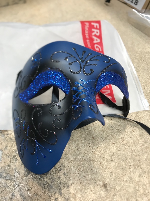 Photo 1 of  masquerade mask blue phantom of the opera