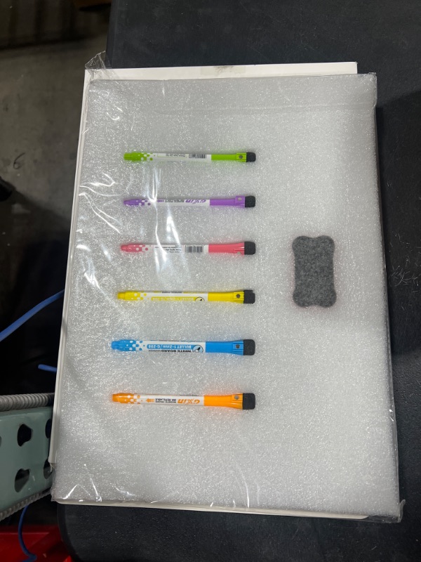 Photo 1 of Magnetic Chore Chart and Weekly Planner Calendar, Magnetic Weekly Planner for Refrigerator 17x12”, Stain Resistant Nano Technology, 6 Fine Tip Markers and Eraser, Used for Multiple Kids, Mom, Family