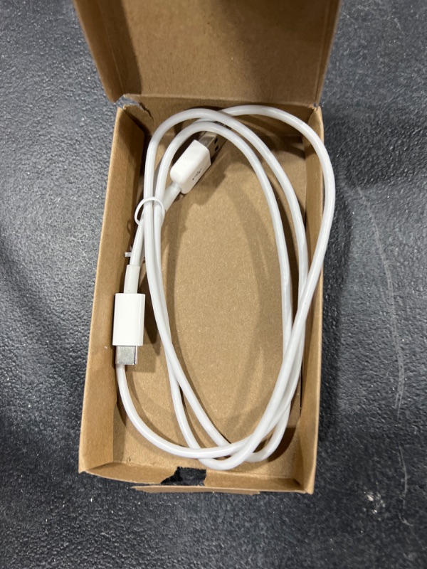 Photo 2 of Amazon Basics USB Type-C to USB-A 2.0 Male Charger Cable, 3 Feet (0.9 Meters), White