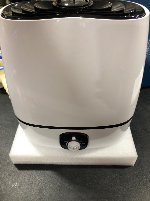 Photo 2 of 50-Hour Ultrasonic Cool Mist Humidifiers for Bedroom (6L) - Quiet, Filterless Humidifiers for Large Room w/Essential Oils Tray - Small Air Vaporizer for Baby, Kids & Nursery - Everlasting Comfort White