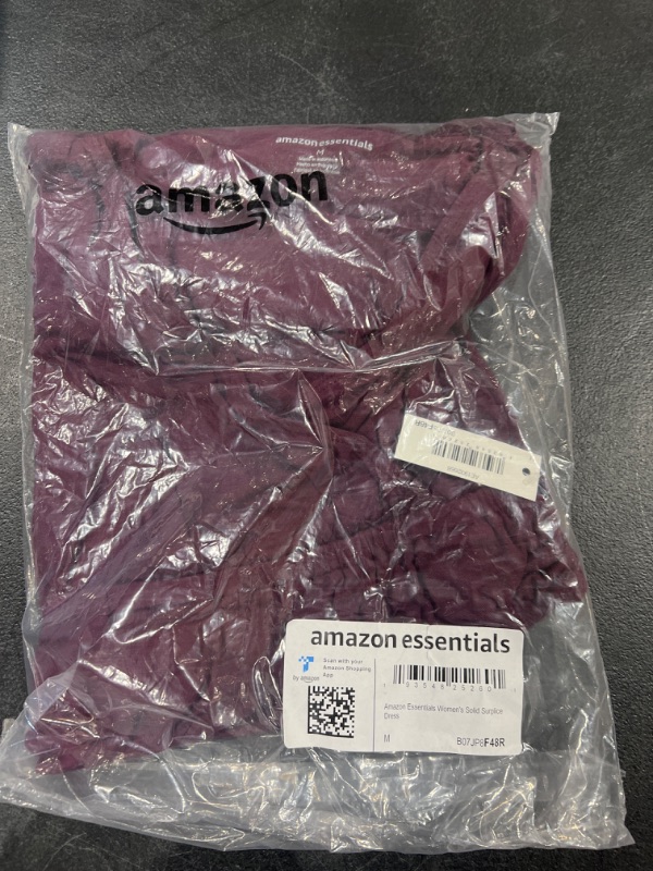 Photo 1 of Amazon Essentials Women's Surplice Dress SIZE Medium