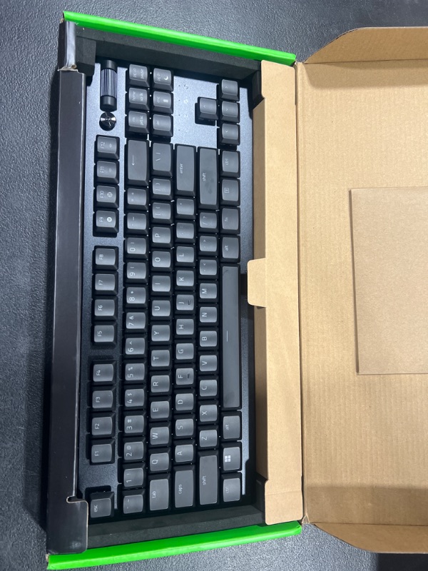 Photo 3 of Razer DeathStalker V2 Pro TKL Wireless Gaming Keyboard: Low-Profile Optical Switches - Linear Red - HyperSpeed Wireless & Bluetooth 5.0-50 Hr Battery - Ultra-Durable Coated Keycaps - Chroma RGB Linear Optical Switch Keyboard DeathStalker V2 Pro TKL