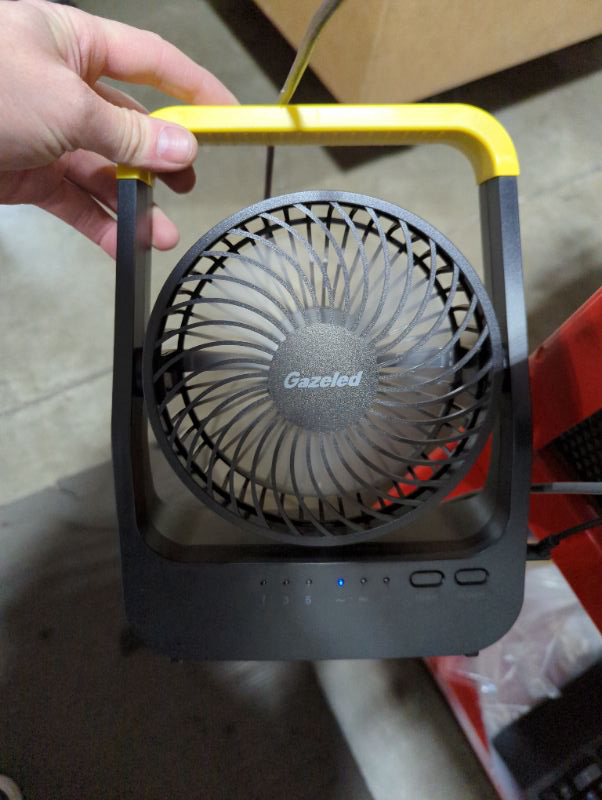 Photo 1 of Battery Operated Fan, Super Long Lasting Battery Operated Fans for Camping, Portable D-Cell Battery Powered Desk Fan with Timer, 3 Speeds, Whisper Quiet, 180° Rotation, for Office,Bedroom,Outdoor, 5''