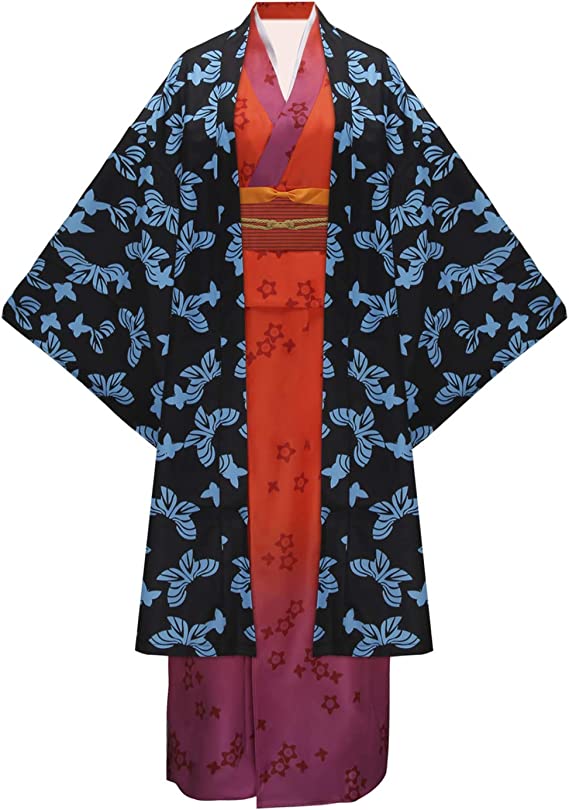 Photo 1 of Anime Cosplay Costume Ubuyashiki Amane Cosplay Kimono Outfit Anime Role Play Costume Set- size unknown
