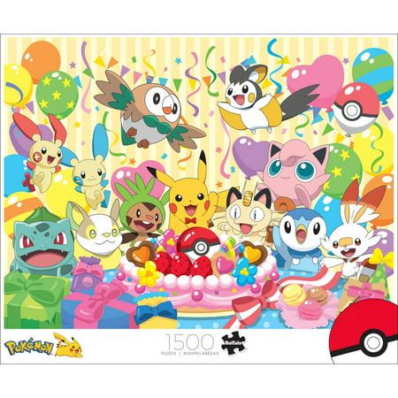 Photo 1 of Buffalo Games 1500-Piece Pokémon - Birthday Party Interlocking Jigsaw Puzzle
