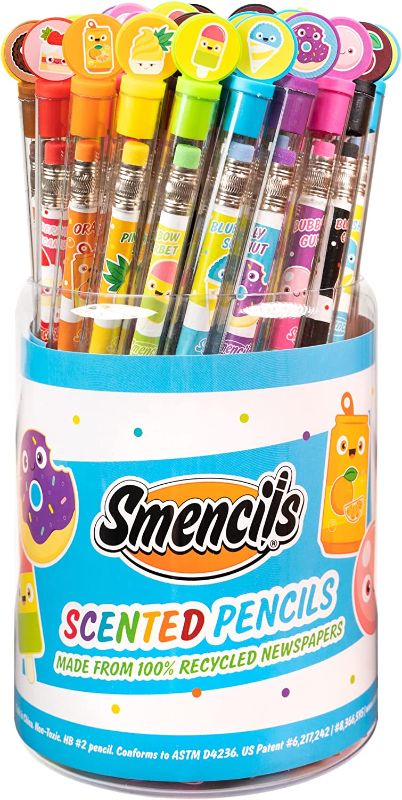 Photo 1 of Graphite Smencils Cylinder - HB #2 Scented Pencils, 50 Count, Gifts for Kids, Party Favors, Classroom Rewards
