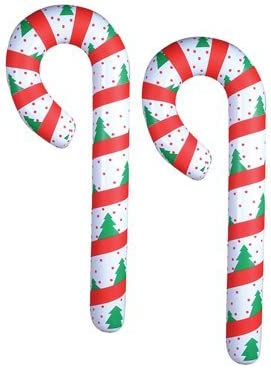 Photo 1 of 2 JUMBO Inflatable CANDY CANES/44" CHRISTMAS Decor/DECORATIONS/FESTIVE Inflates 