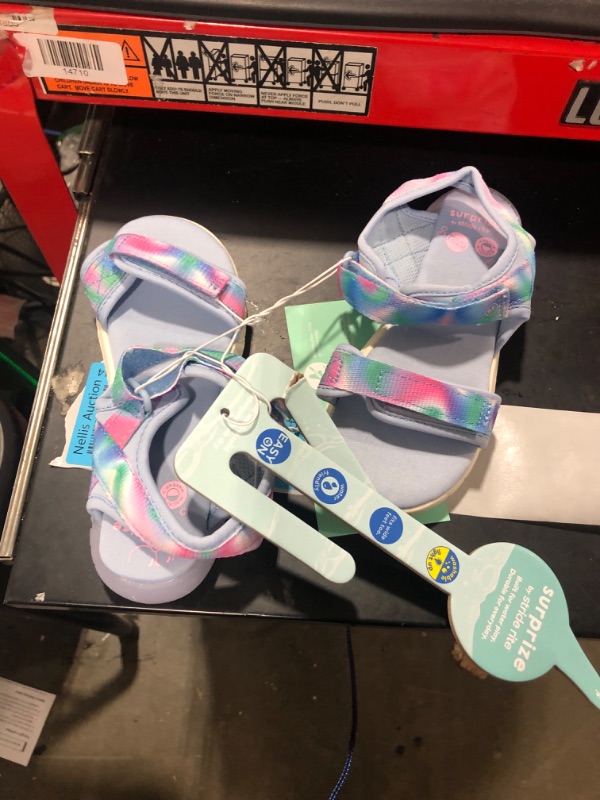 Photo 2 of Toddler Girls' Surprize by Stride Rite Lumos Light-up Double Adjust Sandals - 12
