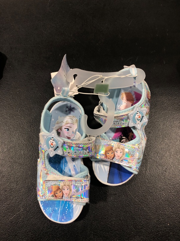 Photo 2 of Toddler Girls' Disney Frozen Adventure Ankle Strap Sandals - Blue 11
