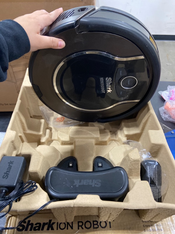 Photo 1 of Shark ION Robot Vacuum AV751 Wi-Fi Connected, 120min Runtime, Works with Alexa, Black