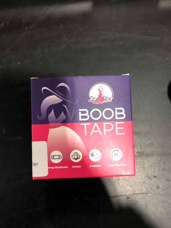 View 2 of Zeester Boob Tape Roll Nude Colour Invisible Adhesive Bra | Body Tape for Backless Strapless Dresses Bridal Gowns and Prom Wear | Kinesiology Tape