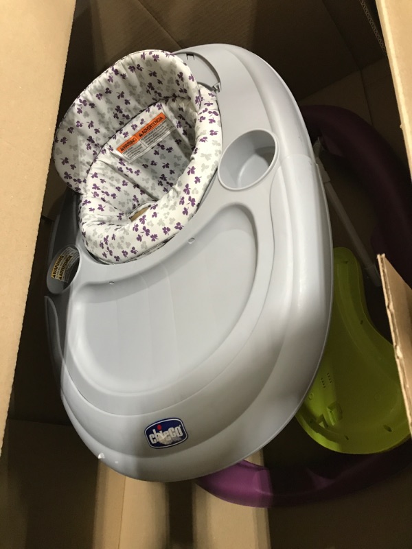 Photo 2 of Chicco Walky Talky Baby Walker - Flora | Purple/Grey
