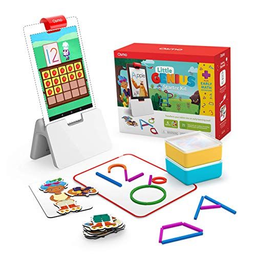 Photo 1 of Osmo - Little Genius Starter Kit for Fire Tablet + Early Math Adventure - 6 Educational Games - Ages 3-5 - Counting, Shapes & Phonics - STEM Toy (Osmo
