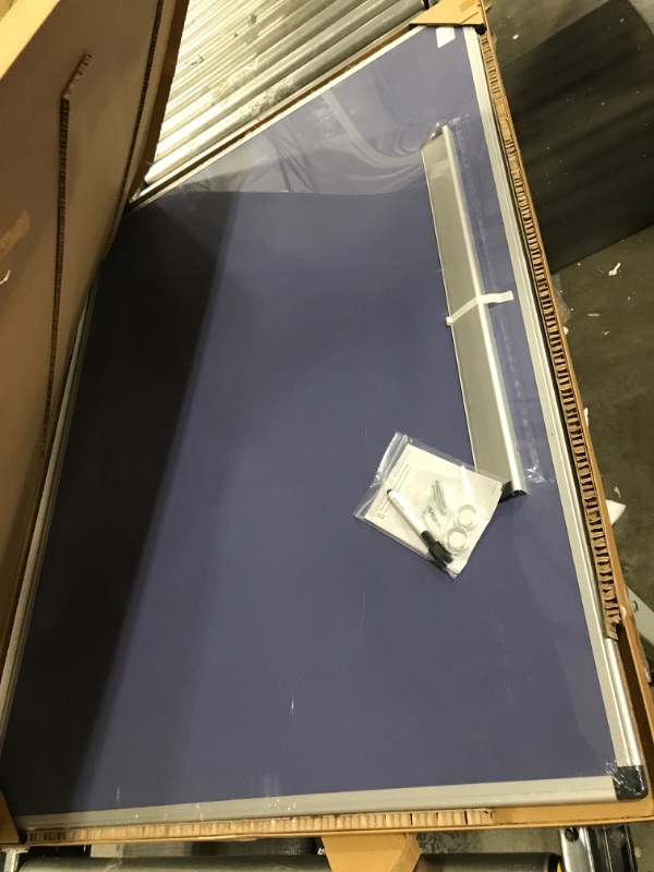 Photo 2 of Amazon Basics Magnetic Dry Erase White Board, 35 X 47-Inch Whiteboard - Silver Aluminum Frame
