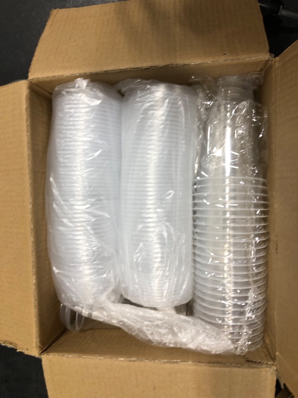 Photo 3 of 100 pack of clear plastic cups 12oz 