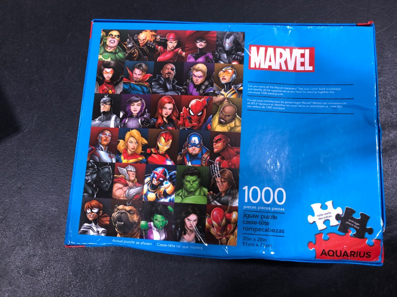 Photo 2 of AQUARIUS Marvel Puzzle Superheroes (1000 Piece Jigsaw Puzzle) - Officially Licensed Marvel Merchandise & Collectibles - Glare Free - Precision Fit - 20 X 28 Inches Super Heroes